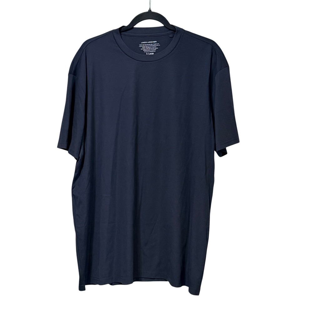 Jack Archer Performance Tee Mens XL Deep Blue Short Sleeve Stretch Crew  T-Shirt